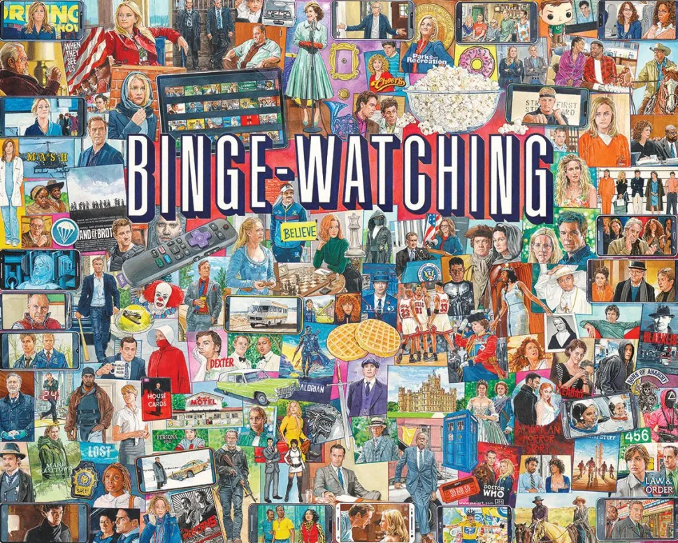 Binge-Watching (1761pz) - 1000 Piece Jigsaw Puzzle