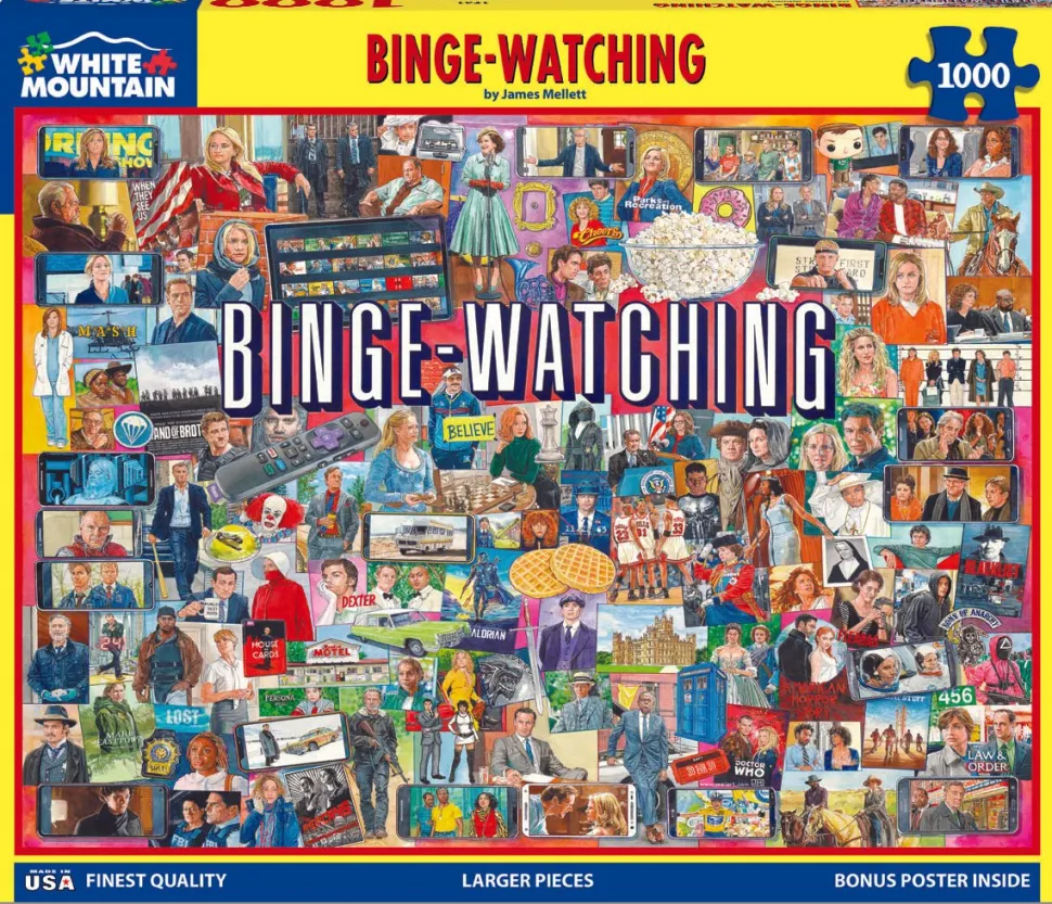 Binge-Watching (1761pz) - 1000 Piece Jigsaw Puzzle