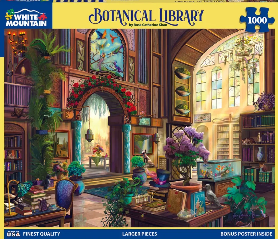Botanical Library (1819pz) - 1000 Piece Jigsaw Puzzle