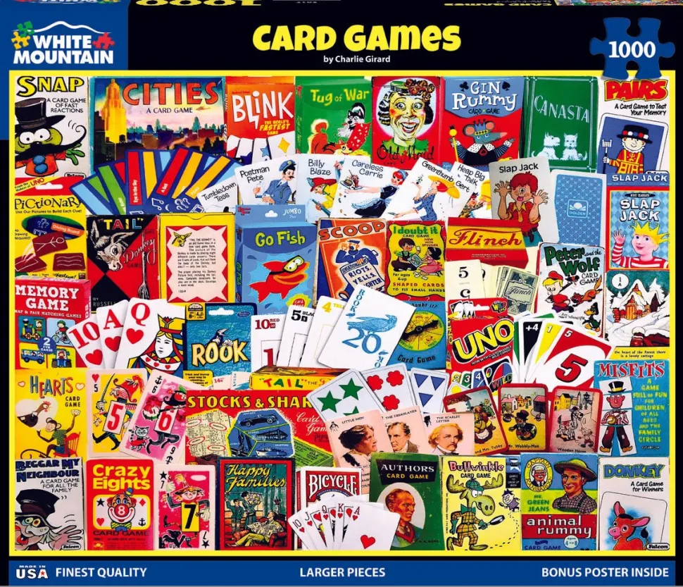 Card Games (2017pz) - 1000 Piece Jigsaw Puzzle