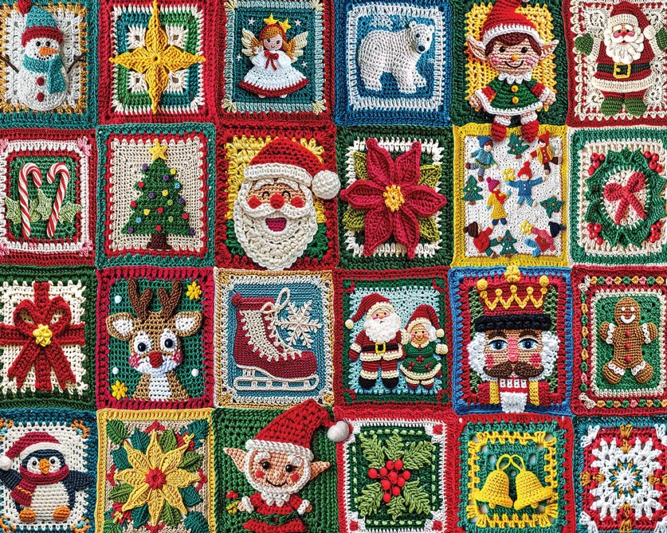Christmas Crochet (1950pz) - 1000 Piece Jigsaw Puzzle