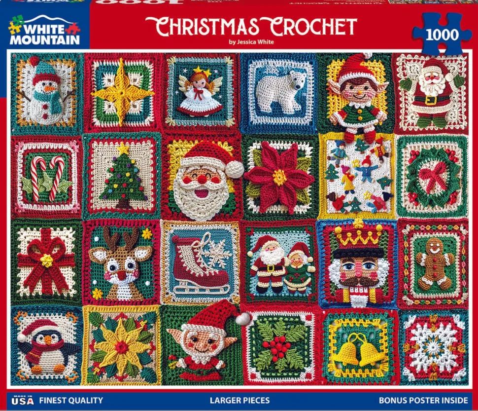 Christmas Crochet (1950pz) - 1000 Piece Jigsaw Puzzle