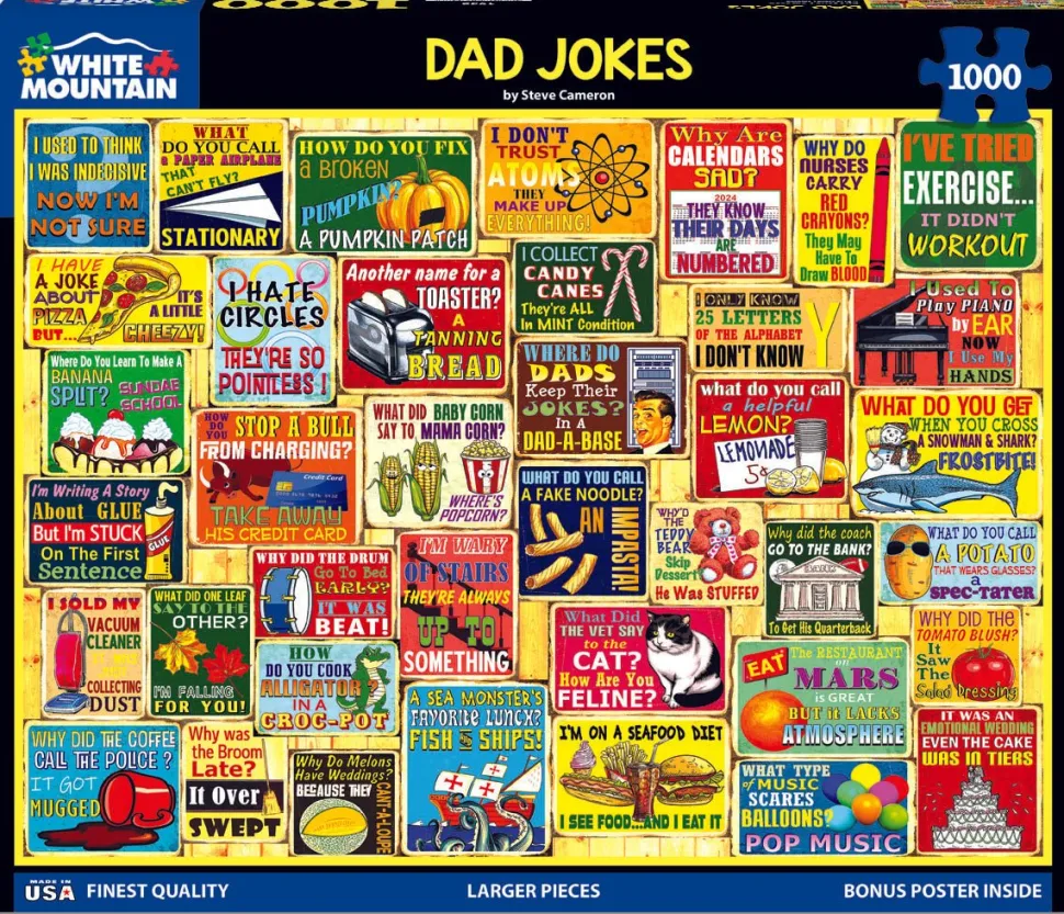 Dad Jokes (1932pz) - 1000 Piece Jigsaw Puzzle