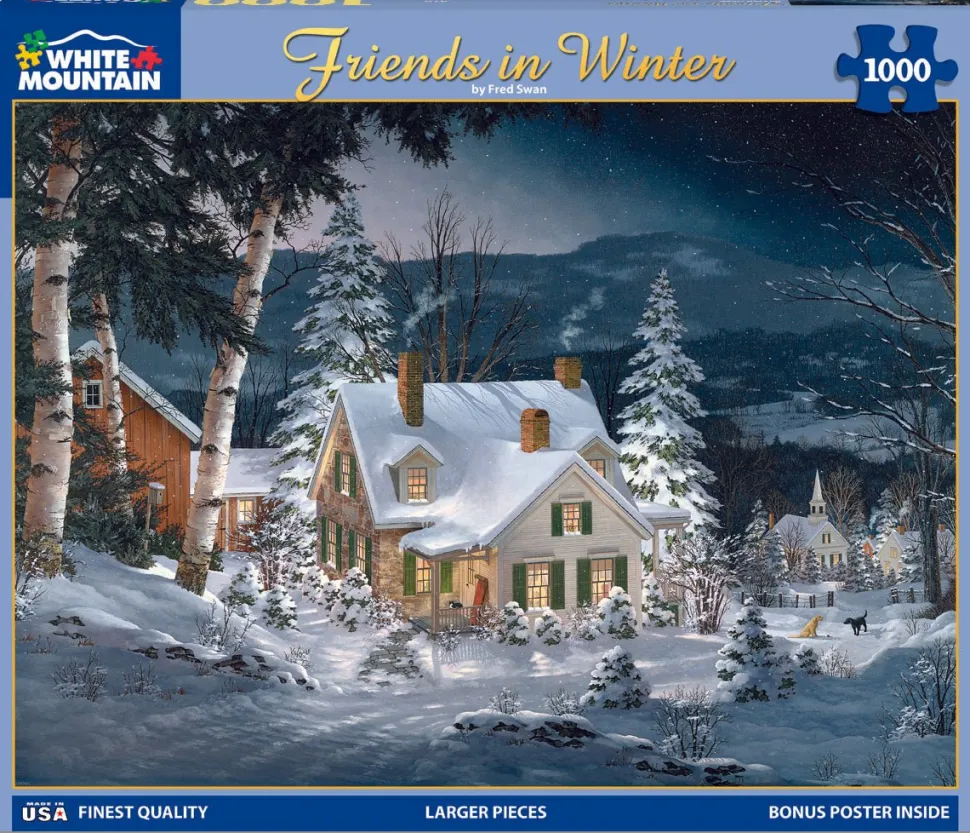 Friends in Winter (470pz) - 1000 Piece Jigsaw Puzzle
