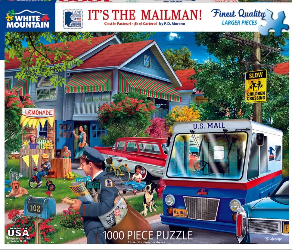It's the Mailman (1717pz) - 1000 Piece Jigsaw Puzzle