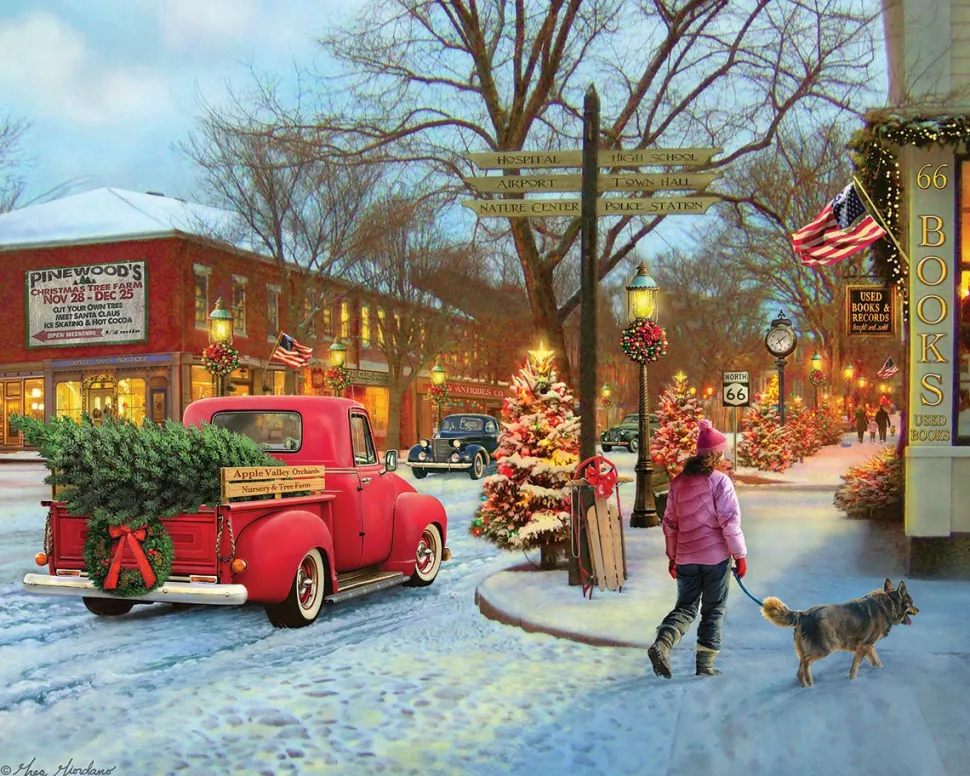 Main Street Christmas (1817pz) - 1000 Piece Jigsaw Puzzle