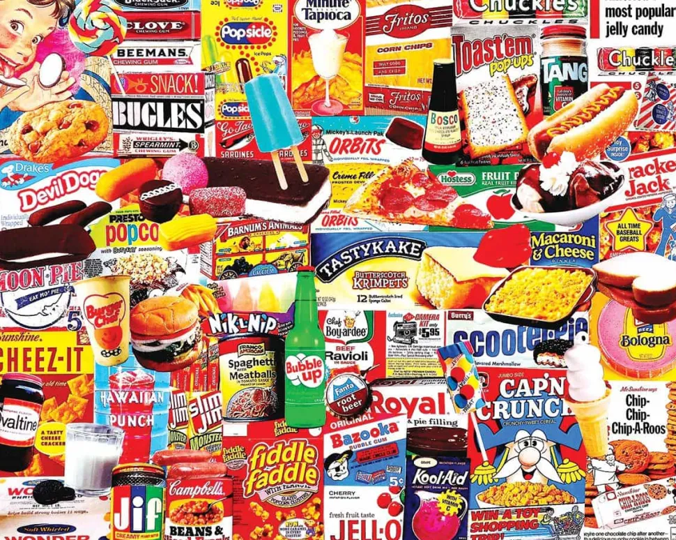Set of 4: Artist Charlie Girard - Favorite Foods Bundle 1000 piece
