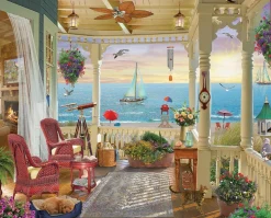 Set of 4: Artist David Maclean - Coastal Retreats Bundle 1000 piece
