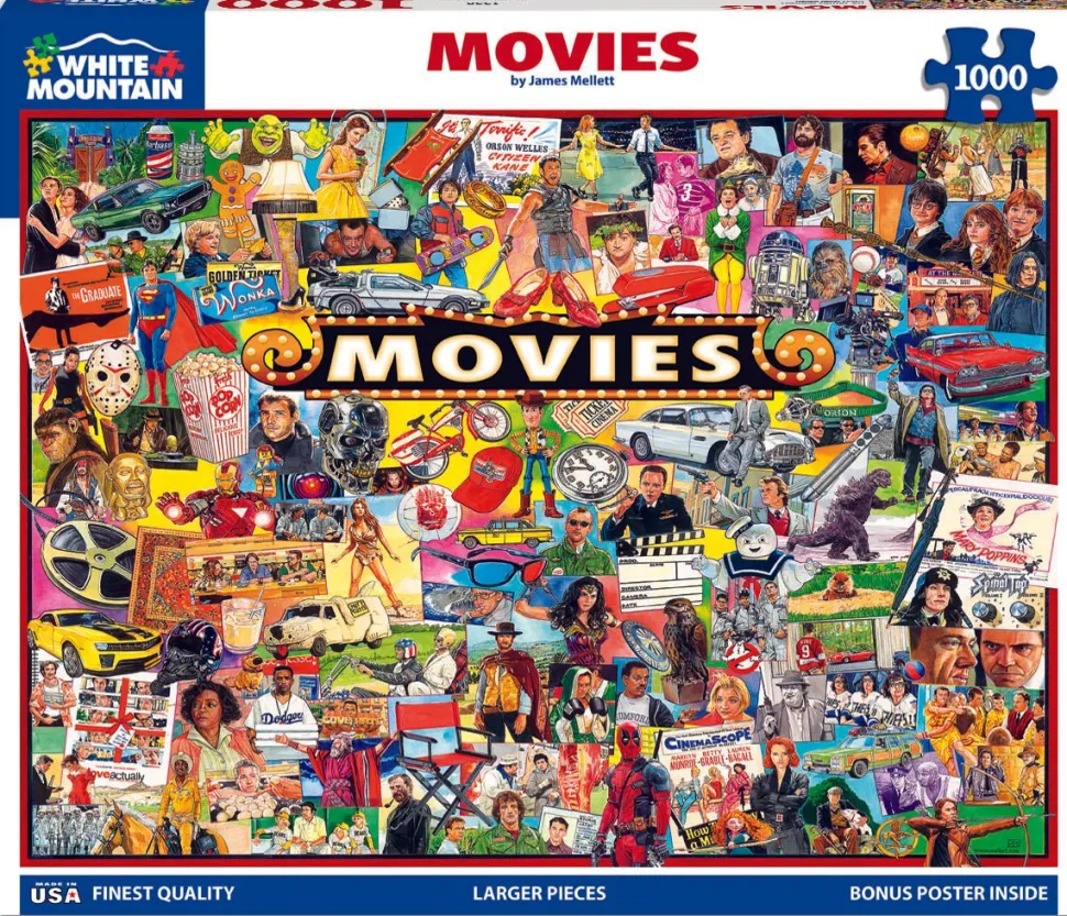 Set of 2: Artist Jim Mellett- Pop Culture Bundle 1000 piece