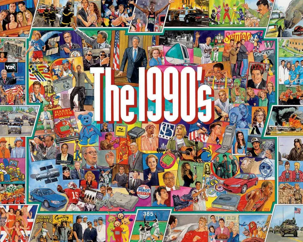 The Nineties (959t) - 1000 PC (Small 20"x27" Format)