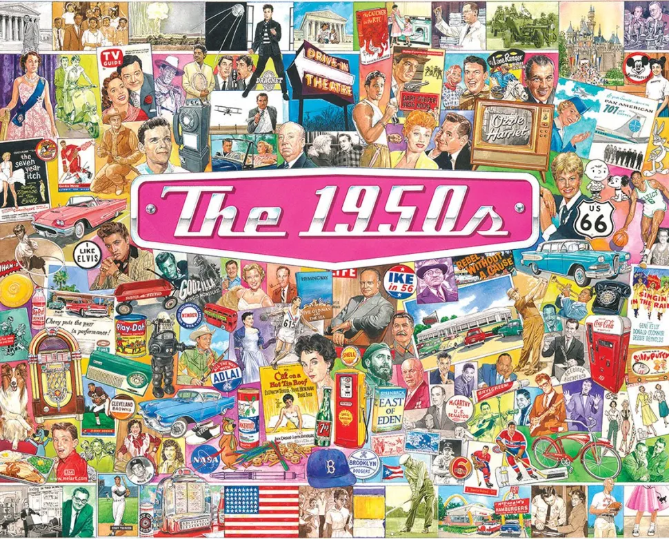 The 1950's (1536pz) - 1000 Piece Jigsaw Puzzle