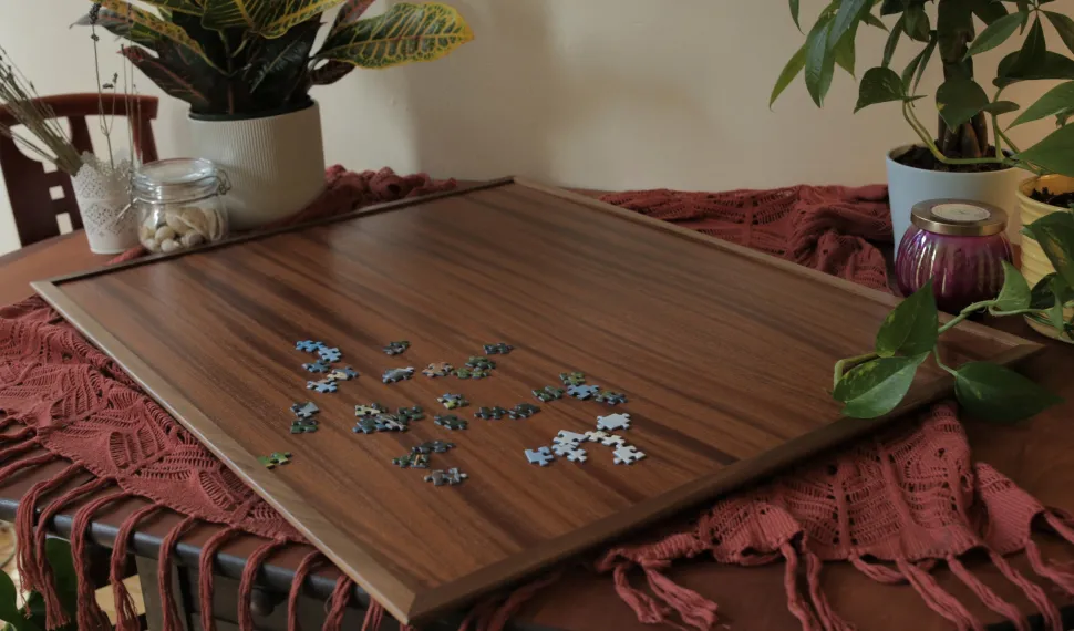 Zacko Deluxe Hardwood Spinner Puzzle Board (30"x24")